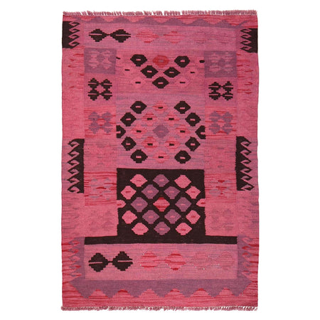 Handmade Overdyed Kilim 2' 8" x 3' 11" ft / 81 x 120 cm - No. B29226