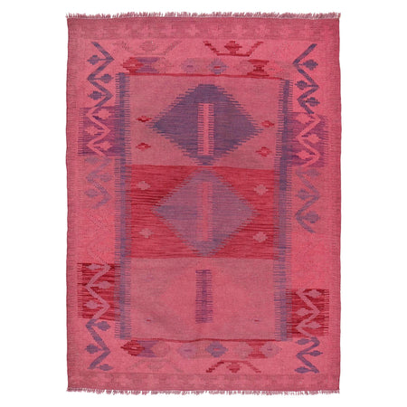 Handmade Overdyed Kilim 3' 7" x 5' 1" ft / 108 x 156 cm - No. B29232