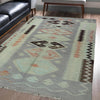 Hand Knotted Overdyed Kilim 3' 11" x 5' 6" ft / 119 x 168 cm - No. B29235