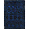 Blue Overdyed Area Rug 2' 9" x 4' 2" ft / 100 x 135 cm - No. B29242