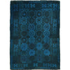 Handmade Overdye Carpet 3' 4" x 4' 9" ft / 105 x 145 cm - No. B29243