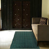 Sea Green Overdyed Area Rug 2' 11" x 4' 4" ft / 90 x 132 cm - No. B29246