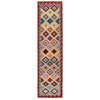 Handmade Vegetable Kilim Runner 2' 4" x 9' 7" ft / 70 x291 cm - No. B29337