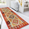 Hand Knotted Afghan Style Kilim Runner 2' 4" x 6' 6" ft / 70 x197 cm - No. B29349