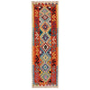 Hand Woven Wool Kelim Runner 2' 1" x 6' 10" ft / 64 x208 cm - No. B29350