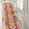 Hand Woven Wool Kelim Runner 2' 7" x 13' 1" ft / 79 x 399 cm - No. B29354