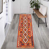 Hand Woven Wool Kelim Runner 2' 4" x 6' 11" ft / 71 x210 cm - No. B29358