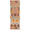 Hand Knotted Afghan Style Kilim Runner 2' 7" x 8' 2" ft / 80 x248 cm - No. B29361