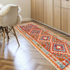 Handmade Turkish Design Wool Kilim Runner 2' 4" x 6' 4" ft / 71 x193 cm - No. B29366