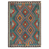 Hand Knotted Flatweave Kilim 4' 2" x 5' 9" ft / 128 x 175 cm - No. B29384