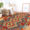 Handmade Afghan Vegetable Kilim 2' 10" x 3' 10" ft / 86 x 116 cm - No. B29401