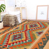 Hand Knotted Afghan Style Kilim 2' 11" x 4' 3" ft / 88 x 130 cm - No. B29413