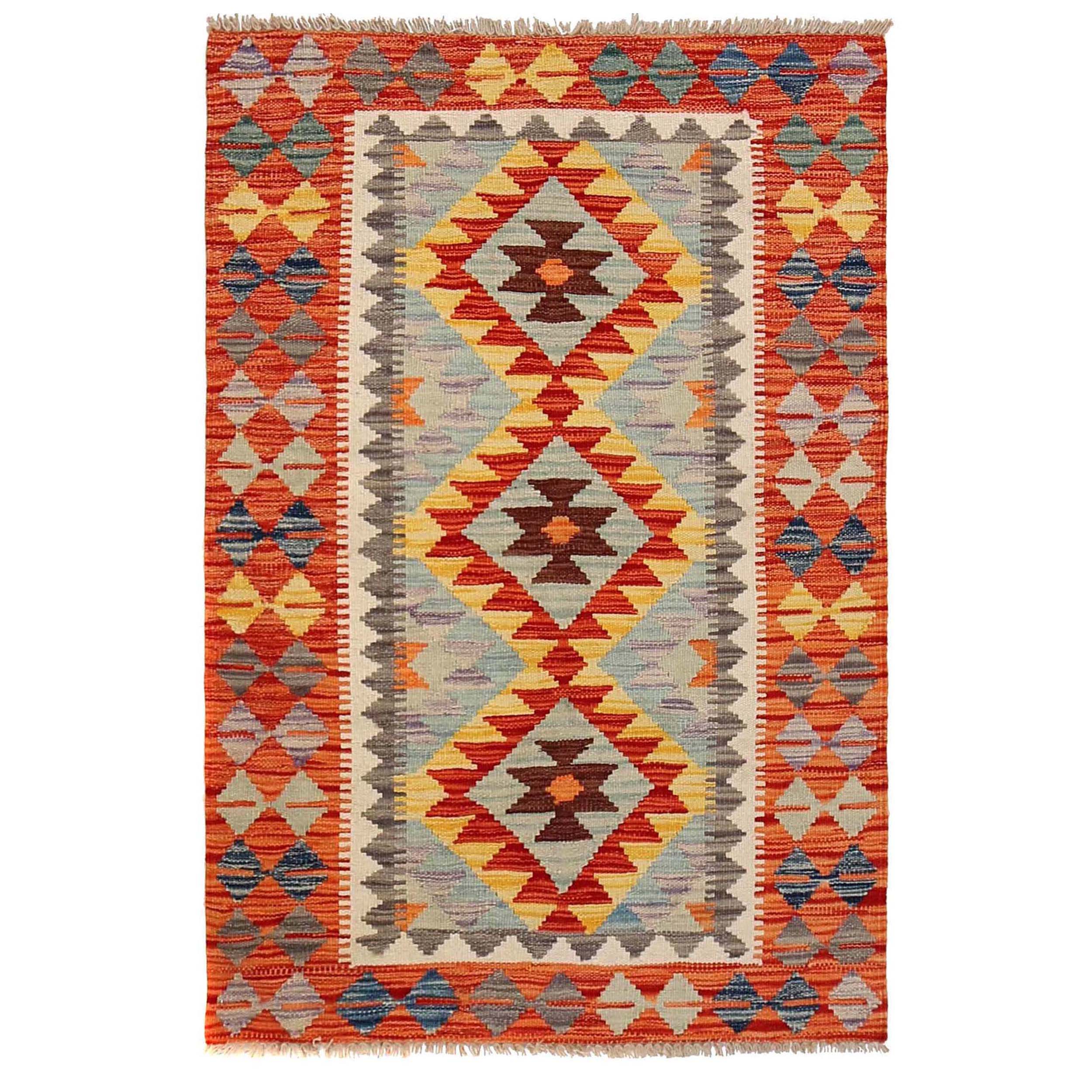 Small Size Chobi Kilim 2' 9" x 4' 2" ft / 83 x 127 cm - No. B29420