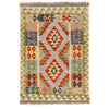 Hand Knotted Afghan Style Kilim 2' 10" x 3' 11" ft / 86 x 120 cm - No. B29428