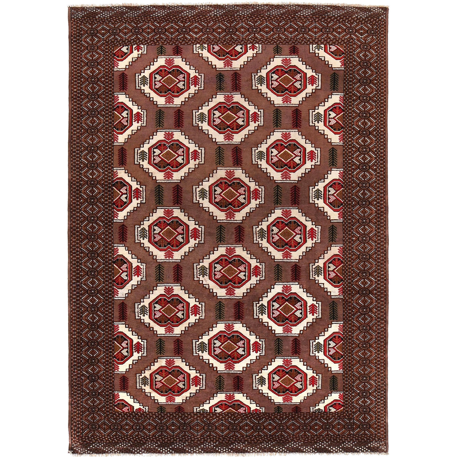 Handmade Baluchi Rug 6' 6" x 9' 1" ft / 198 x 278 cm - No. B29436