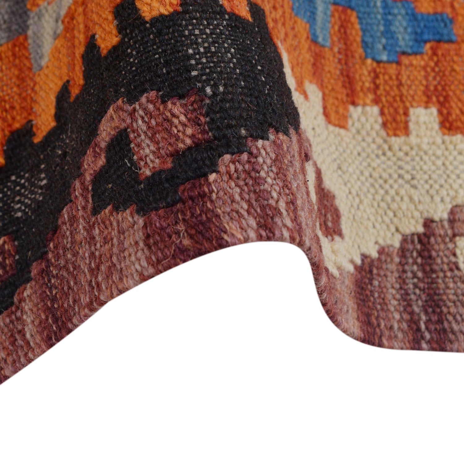 Handmade Vegetable Kelim 2' 10" x 5' 2" ft / 86 x 158 cm - No. B29439