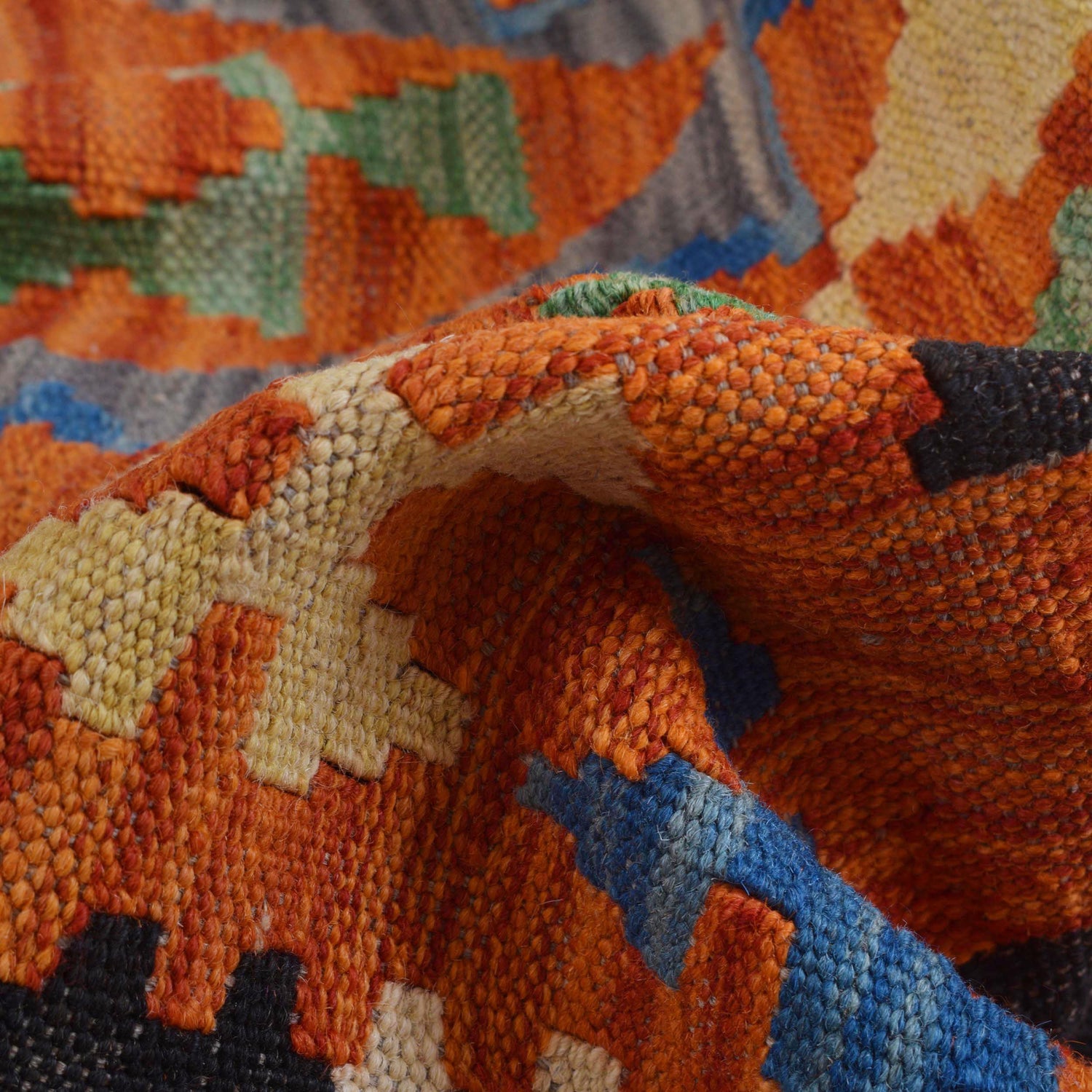 Handmade Vegetable Kelim 2' 10" x 5' 2" ft / 86 x 158 cm - No. B29439