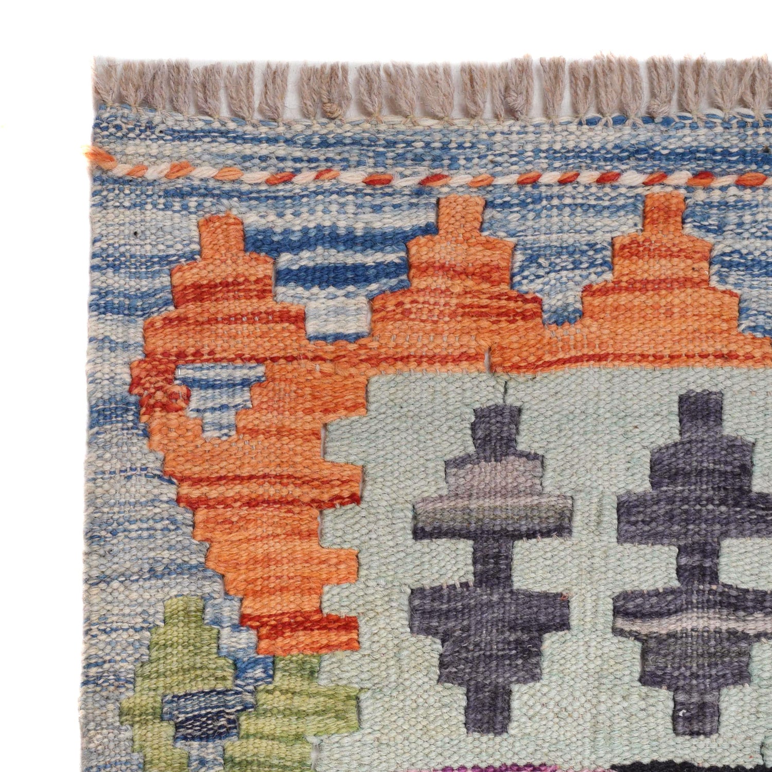 Handmade Vegetable Kilim 5' 11" x 8' 0" ft / 180 x 245 cm - No. B29446