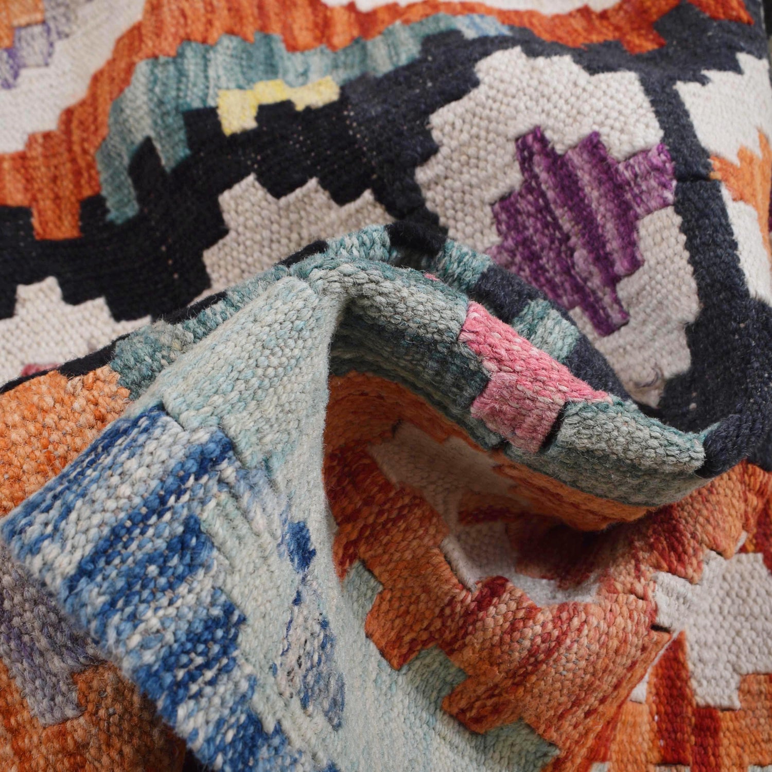 Handmade Vegetable Kilim 5' 11" x 8' 0" ft / 180 x 245 cm - No. B29446