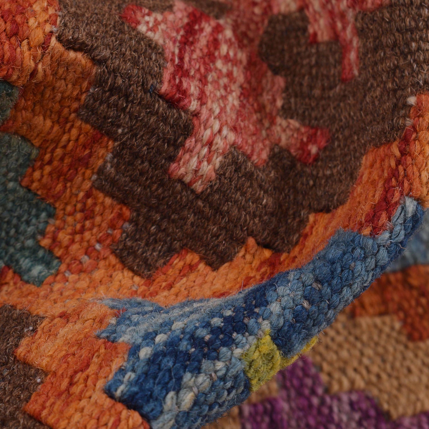 Hand Knotted Afghan Style Kilim Runner 2' 9" x 9' 8" ft / 83 x 295 cm - No. B29457