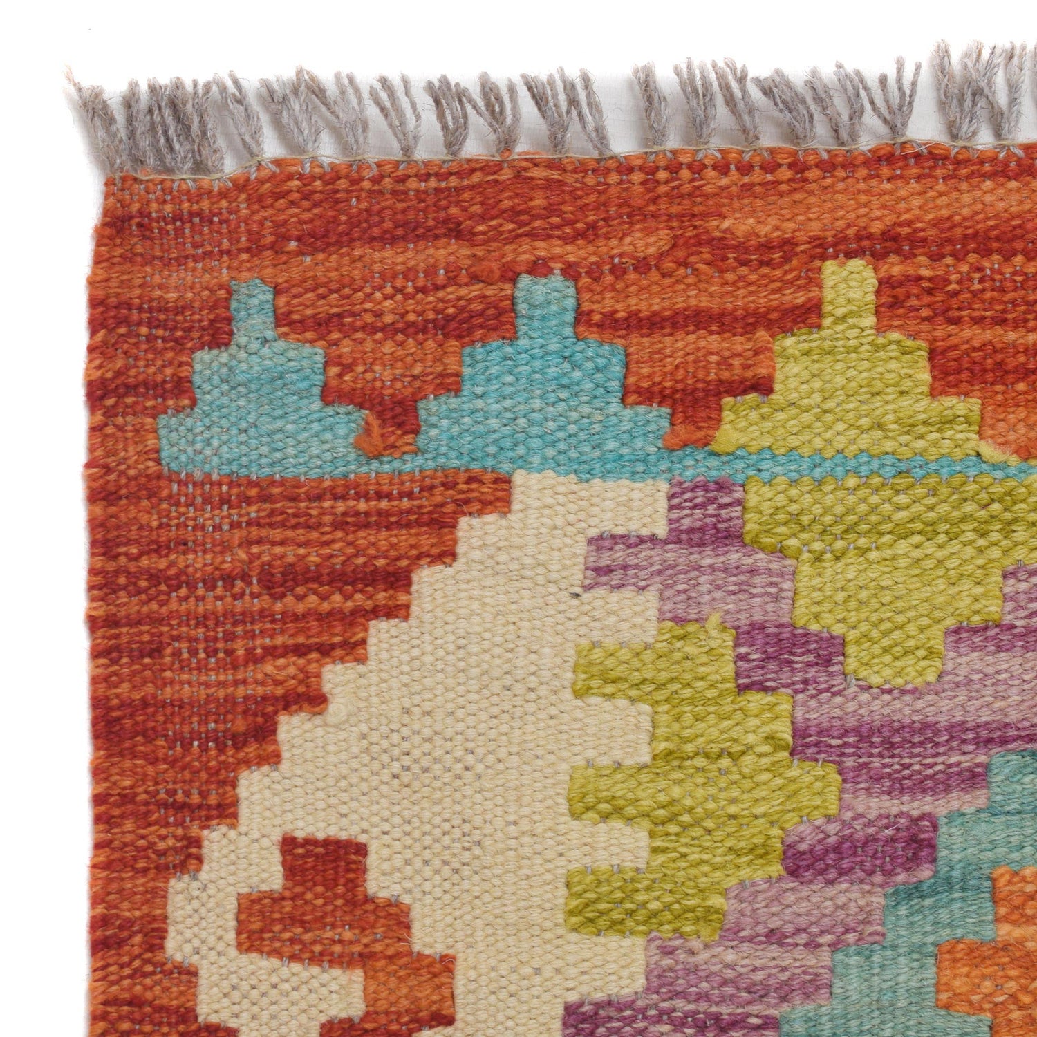 Handmade Turkish Design Wool Kilim Runner 2' 9" x 9' 8" ft / 85 x 294 cm - No. B29460a