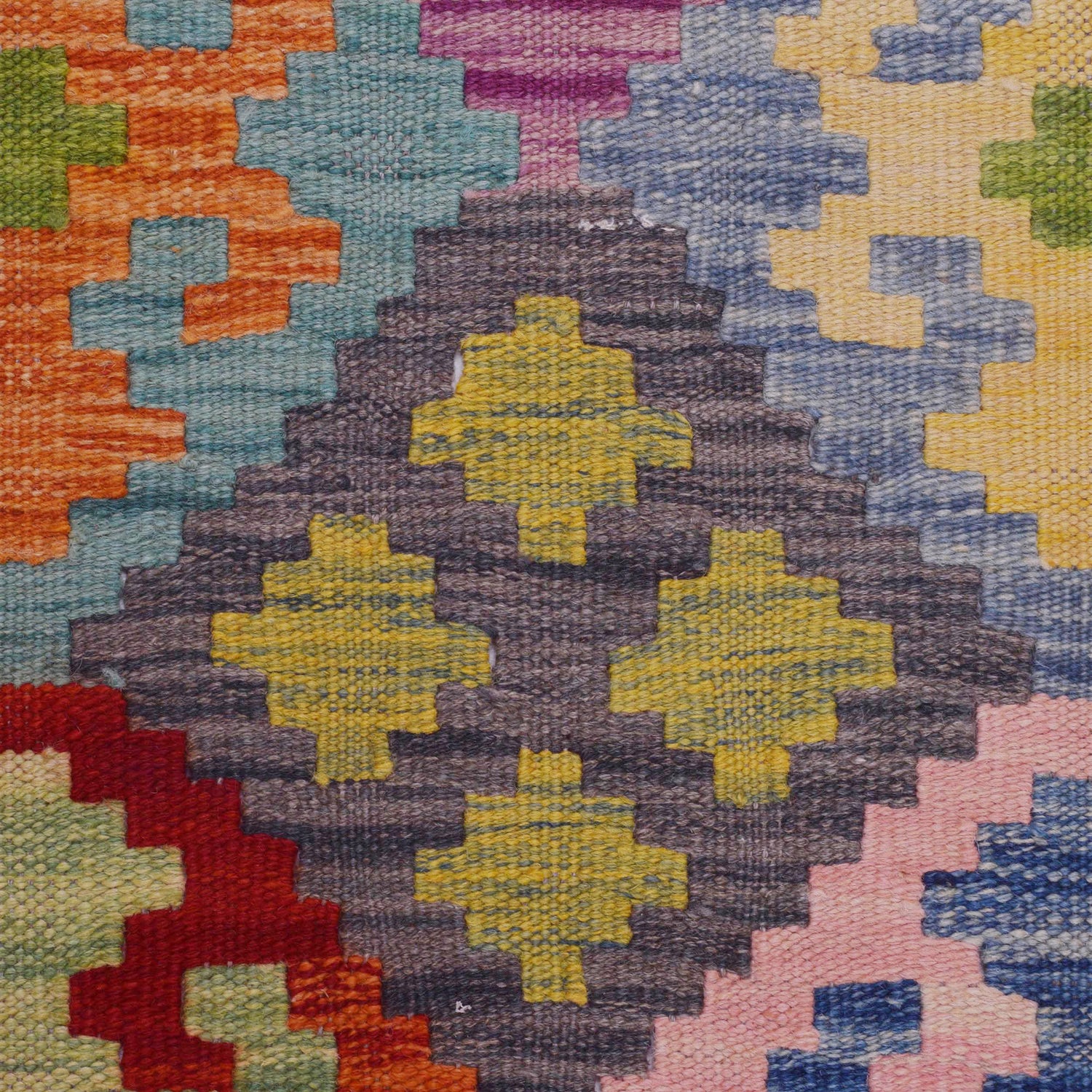 Handmade Turkish Design Wool Kilim Runner 2' 9" x 9' 8" ft / 85 x 294 cm - No. B29460a