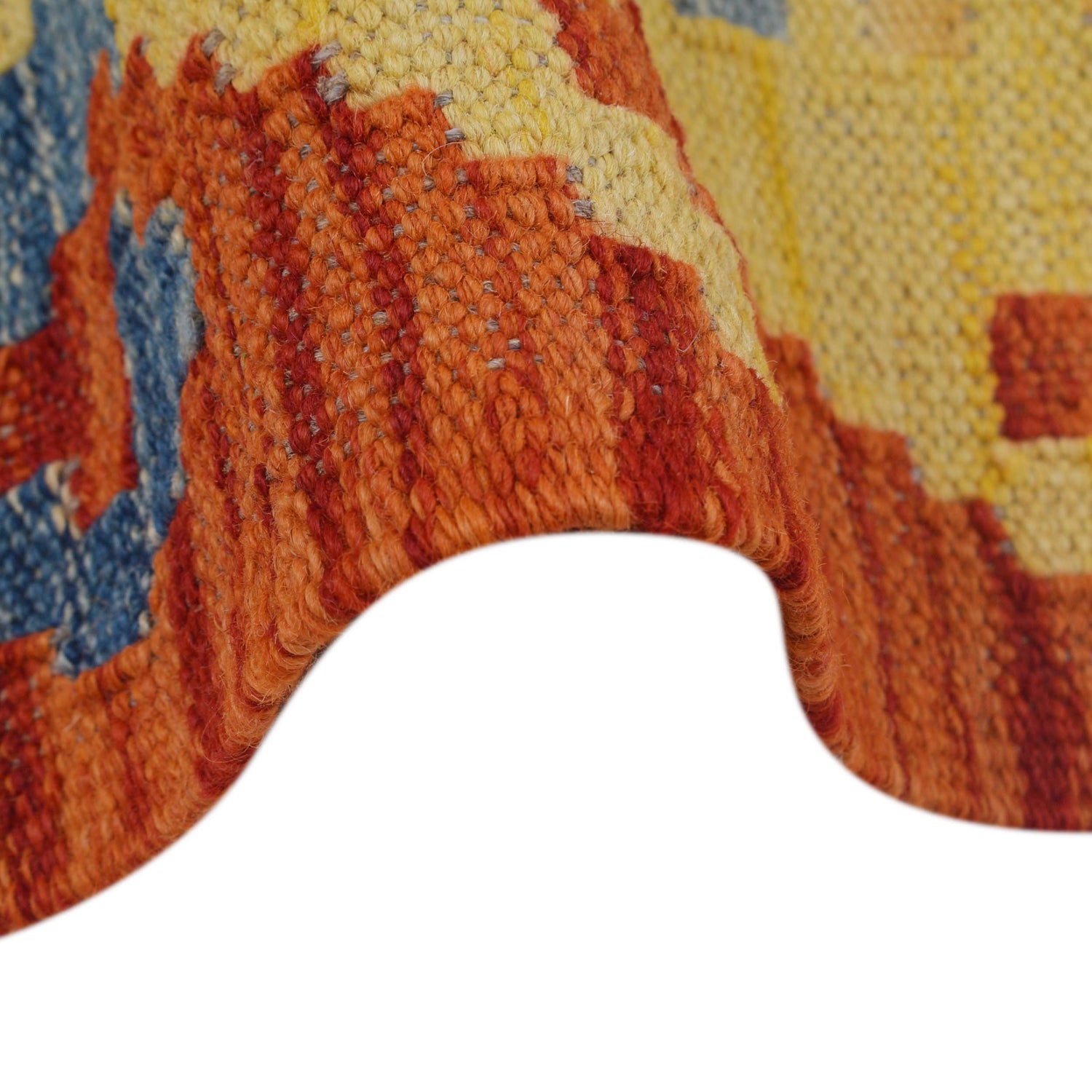 Handmade Turkish Design Wool Kilim Runner 2' 9" x 9' 8" ft / 85 x 294 cm - No. B29460a