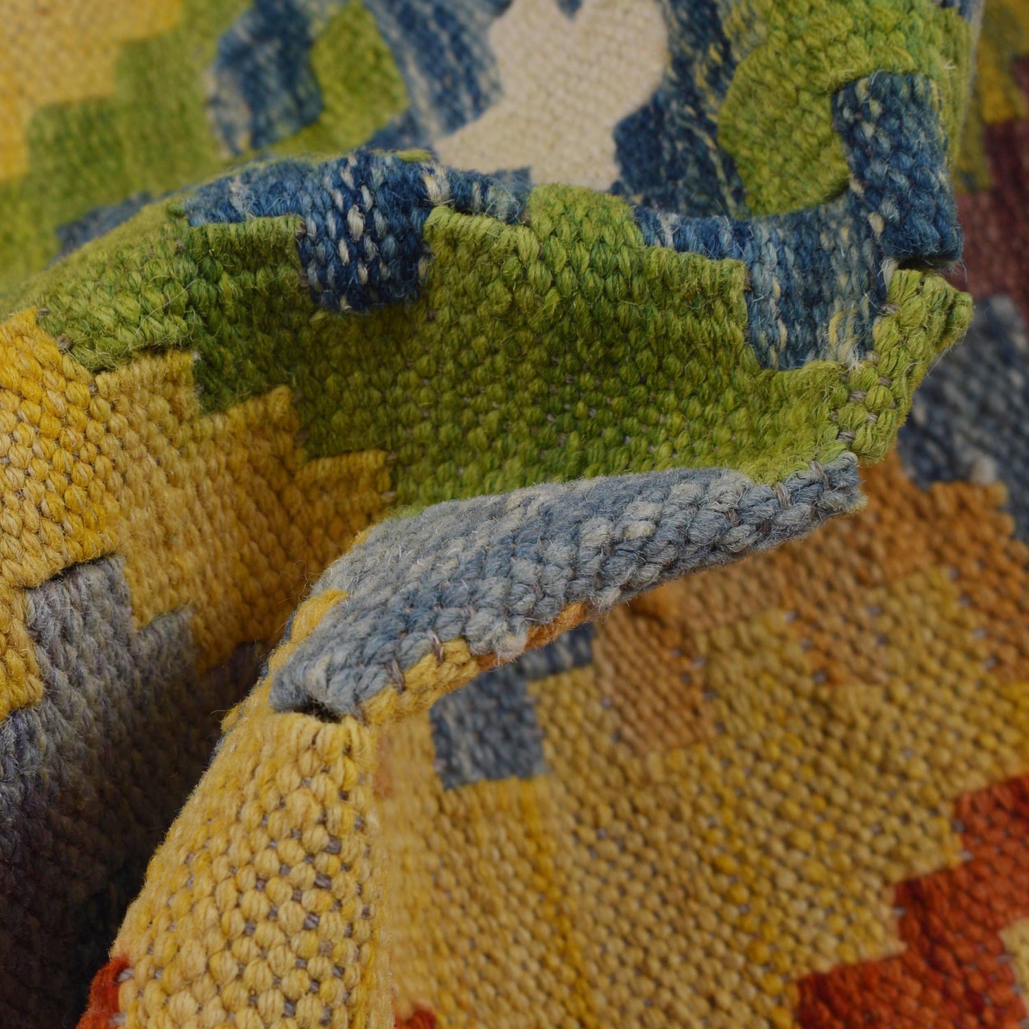 Handmade Turkish Design Wool Kilim Runner 2' 9" x 9' 8" ft / 85 x 294 cm - No. B29460a