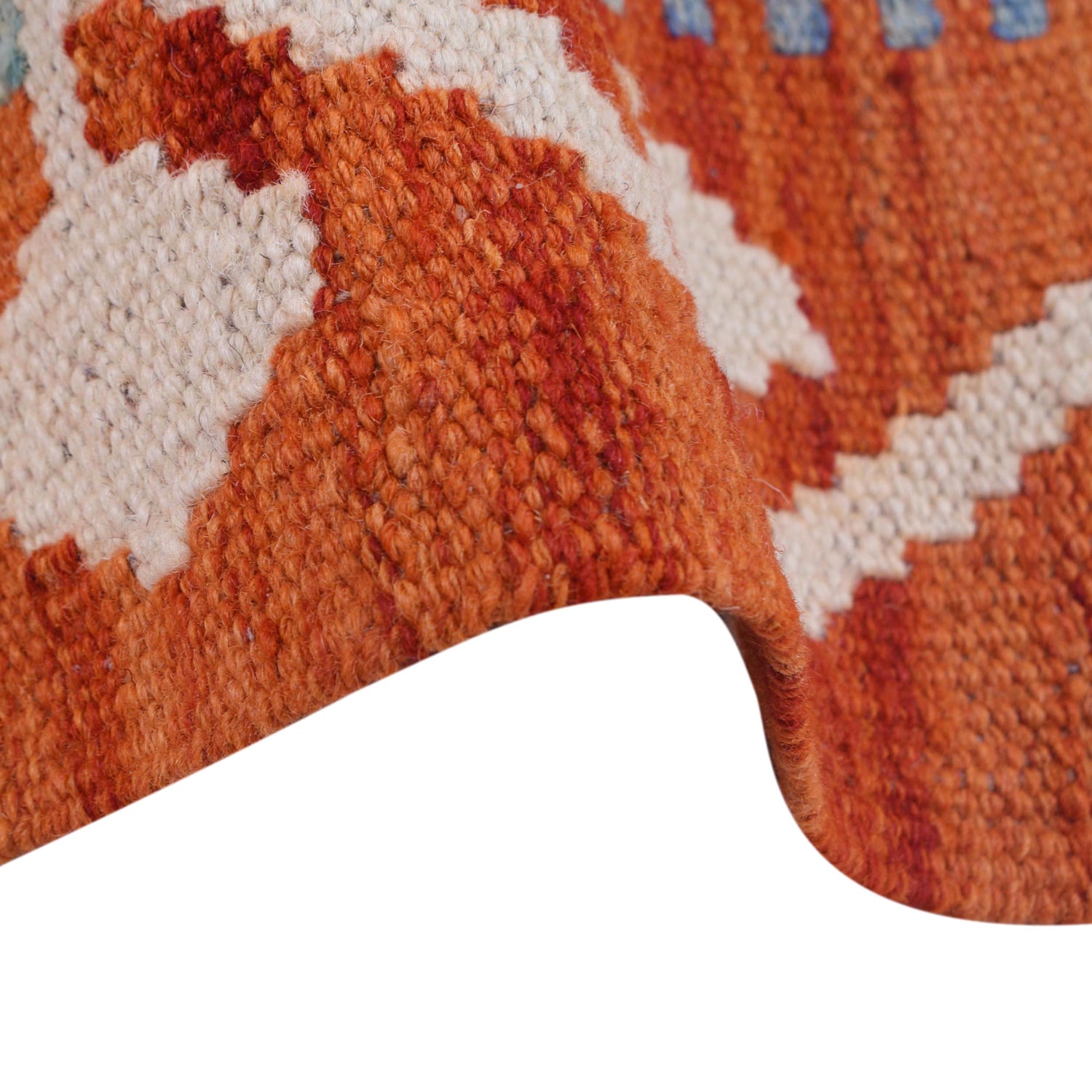 Hand Made Afghan Kilim 4' 3" x 5' 9" ft / 130 x 174 cm - No. B29463