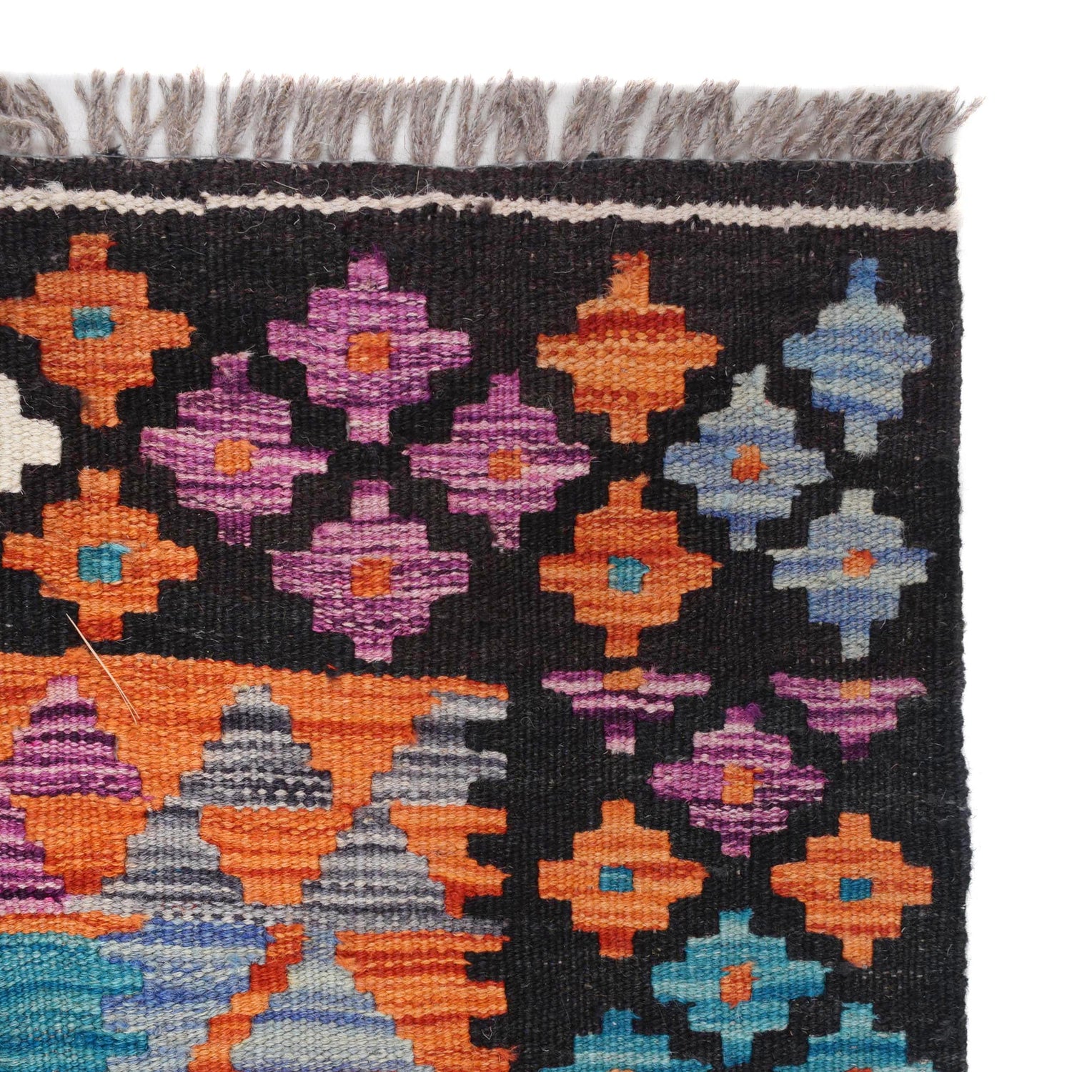 Handmade Vegetable Kilim 4' 0" x 6' 1" ft / 122 x 186 cm - No. B29467