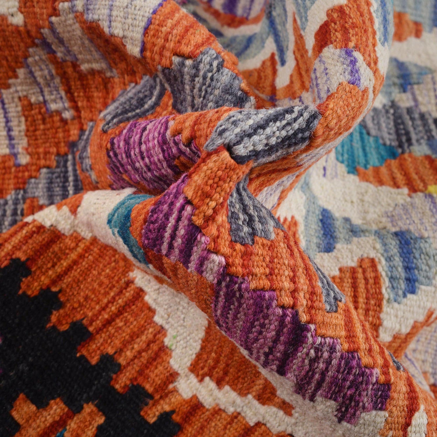 Handmade Vegetable Kilim 4' 0" x 6' 1" ft / 122 x 186 cm - No. B29467