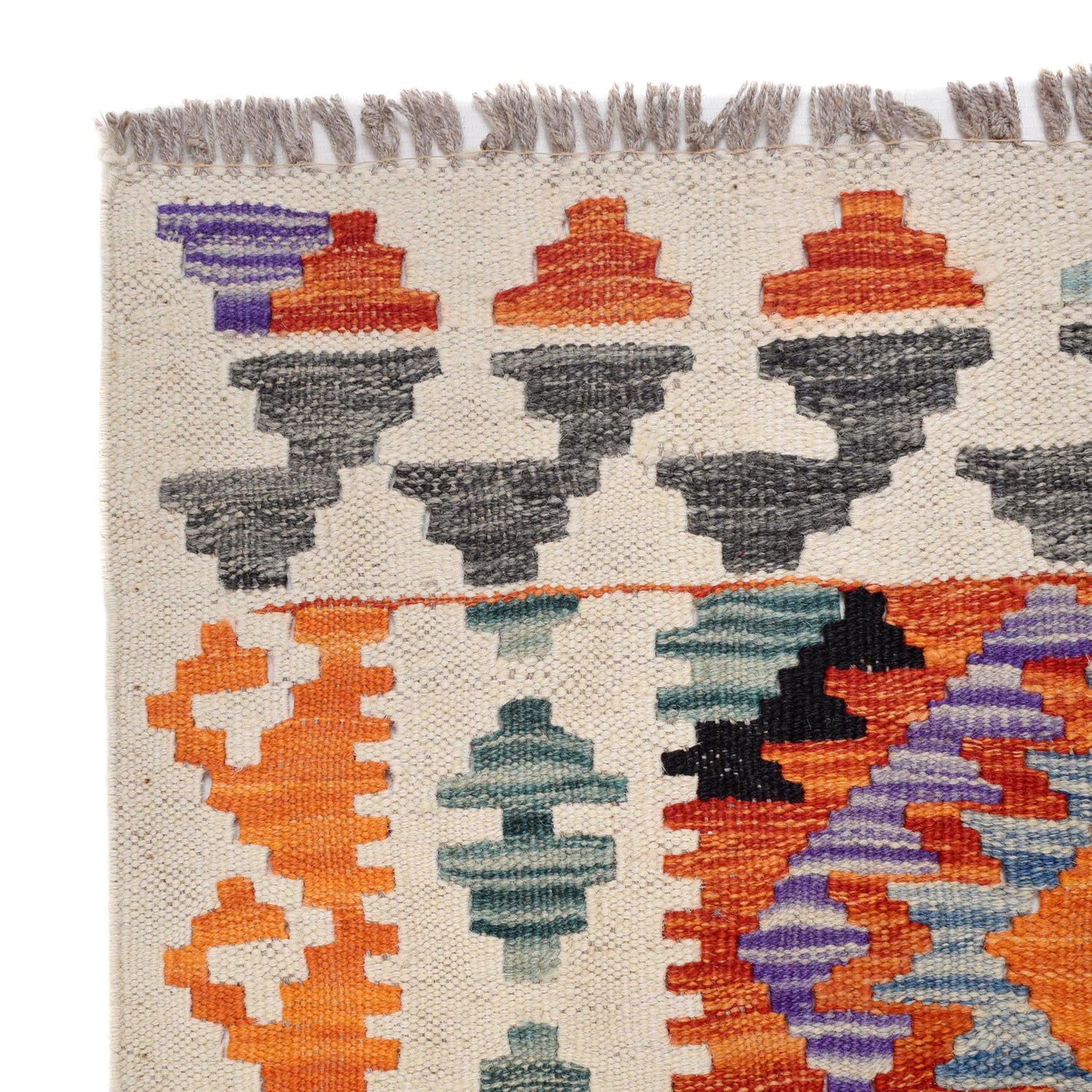 Handmade Vegetable Kilim Runner 2' 6" x 9' 7" ft / 75 x 293 cm - No. B29474