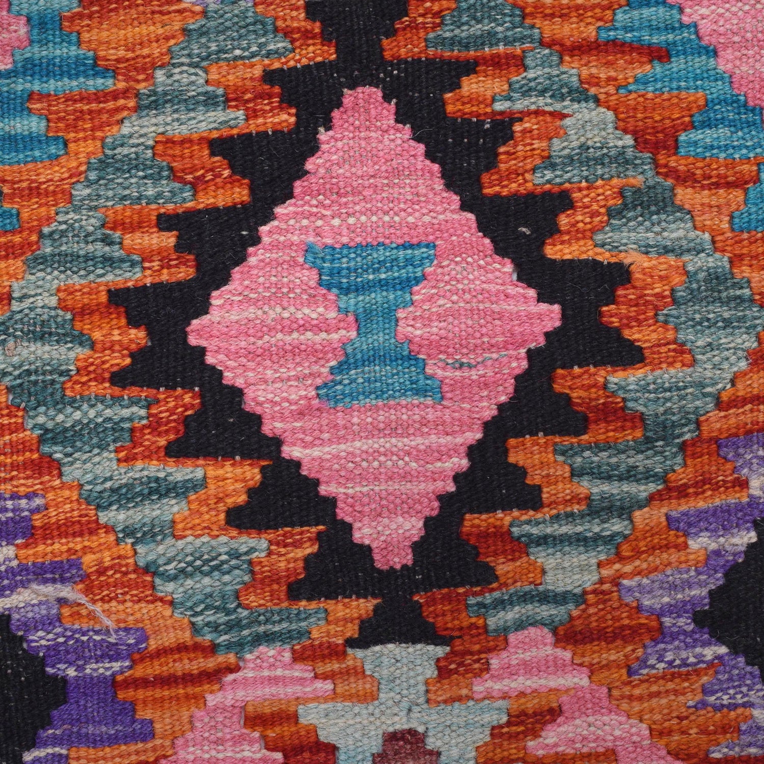 Handmade Vegetable Kilim Runner 2' 6" x 9' 7" ft / 75 x 293 cm - No. B29474