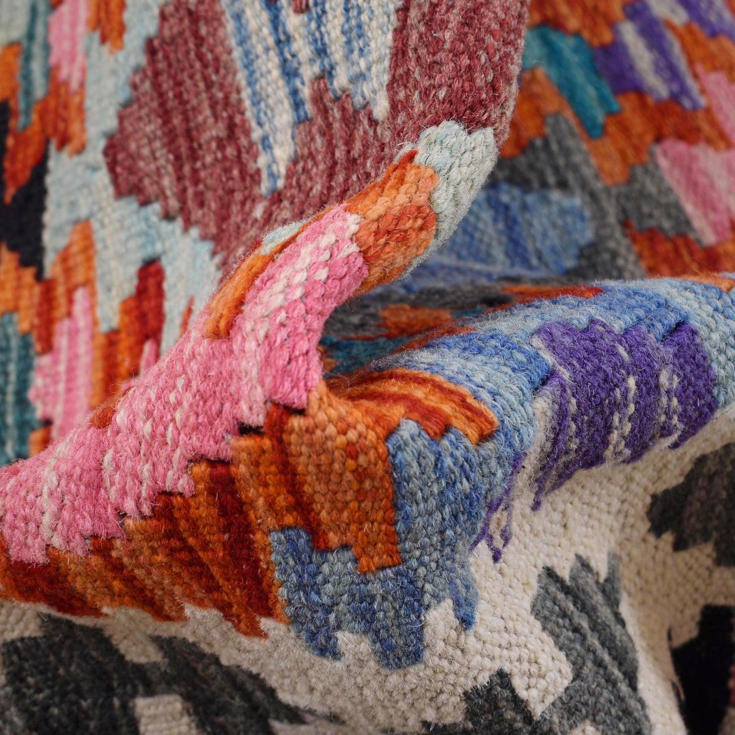 Handmade Vegetable Kilim Runner 2' 6" x 9' 7" ft / 75 x 293 cm - No. B29474