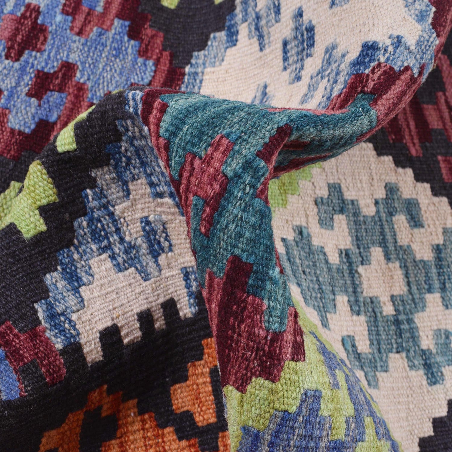 Handmade Vegetable Kelim Runner 2' 9" x 9' 8" ft / 83 x 295 cm - No. B29477