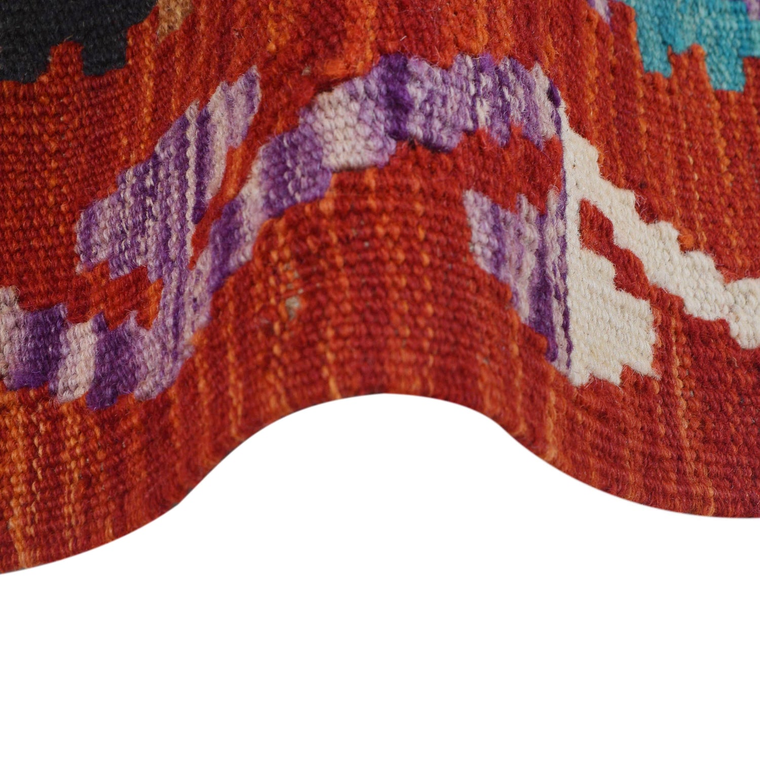 Handmade Turkish Design Wool Kilim Runner 2' 7" x 9' 9" ft / 80 x 296 cm - No. B29488