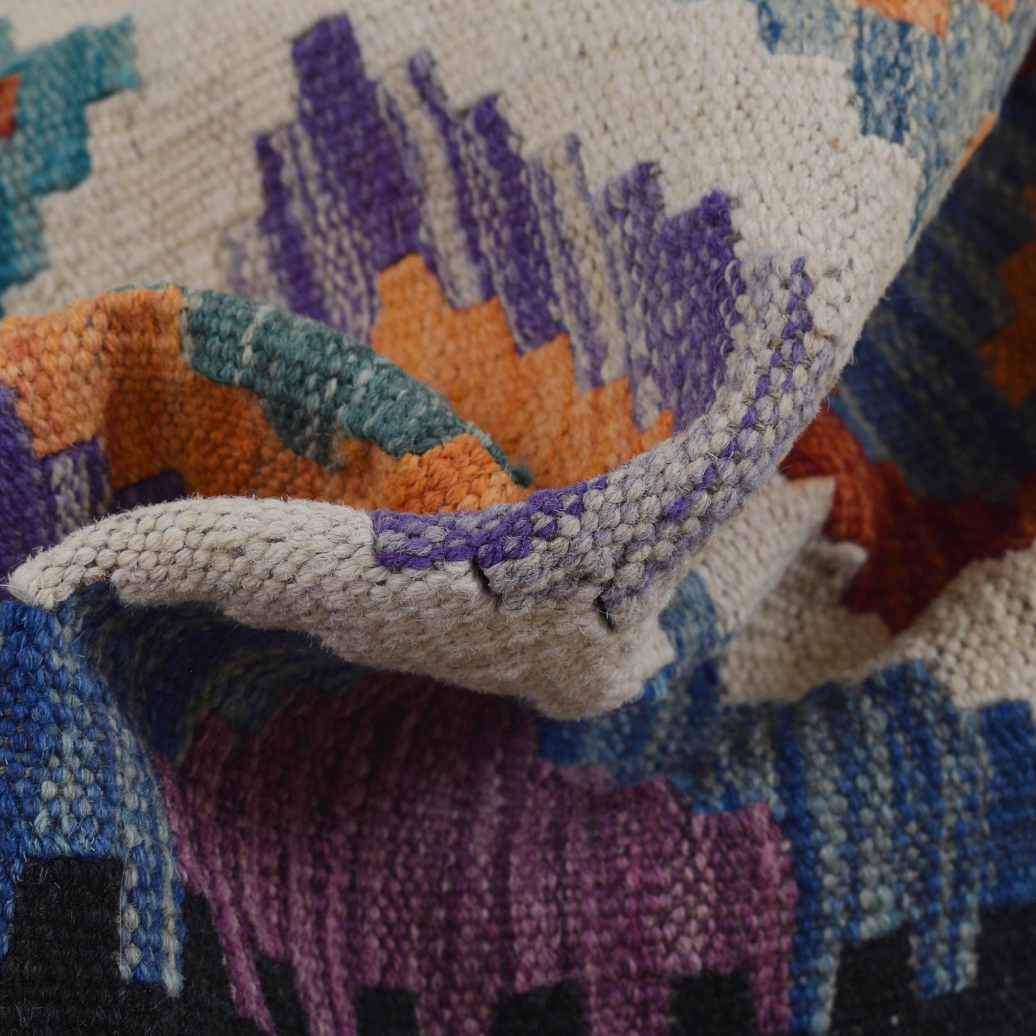 Handmade Turkish Design Wool Kilim Runner 2' 5" x 8' 1" ft / 74 x247 cm - No. B29492