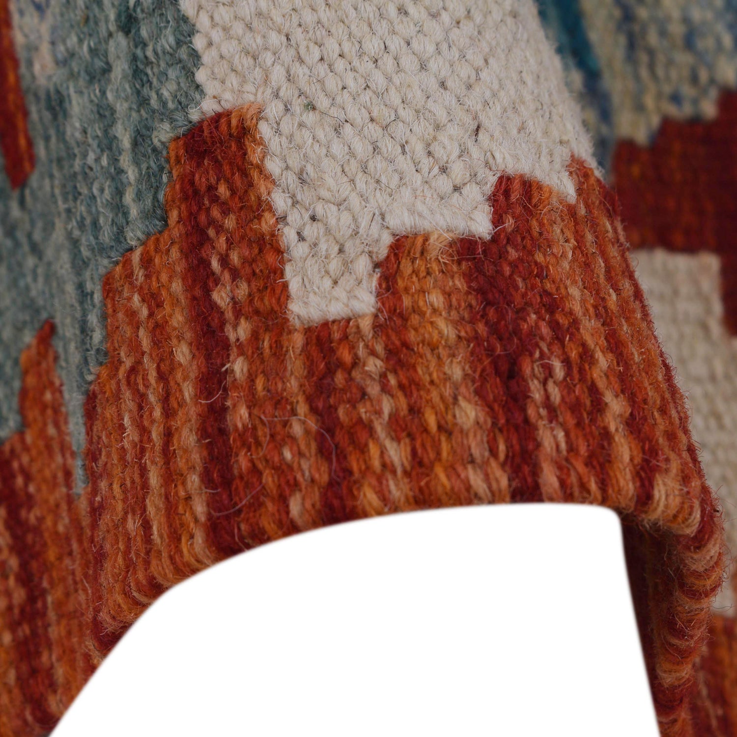 Hand Knotted Flatweave Kilim Runner 2' 9" x 8' 2" ft / 85 x249 cm - No. B29496