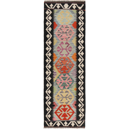 Handmade Vegetable Kilim Runner 2' 5" x 7' 9" ft / 73 x235 cm - No. B29501