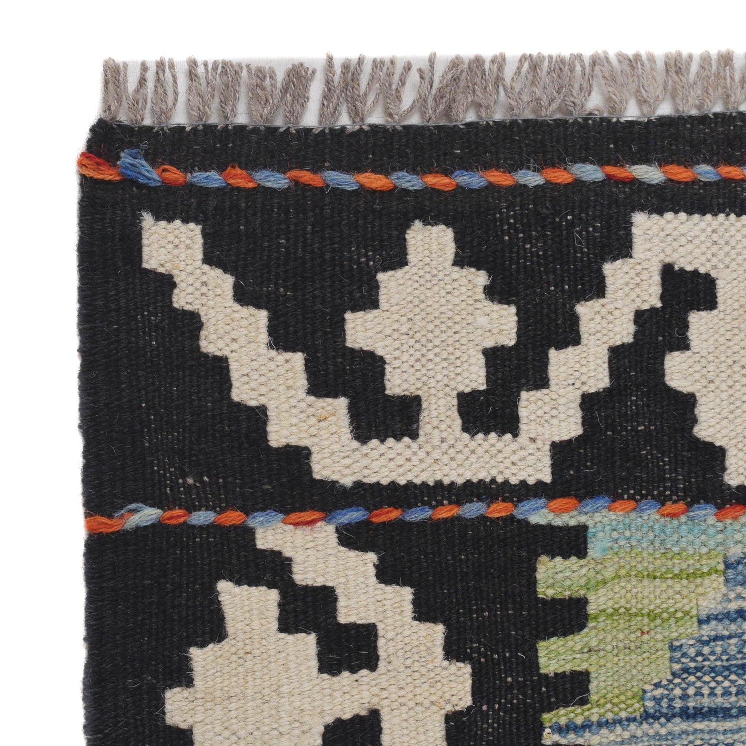 Handmade Vegetable Kilim Runner 2' 5" x 7' 9" ft / 73 x235 cm - No. B29501