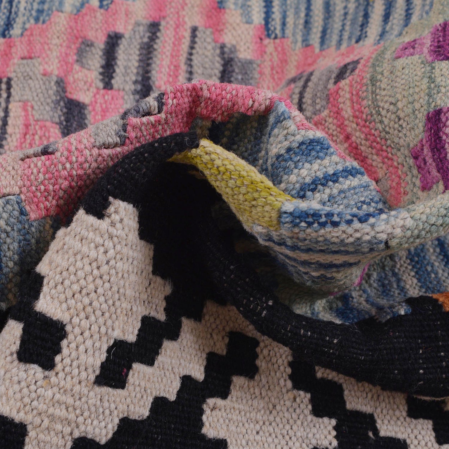 Handmade Vegetable Kilim Runner 2' 5" x 7' 9" ft / 73 x235 cm - No. B29501