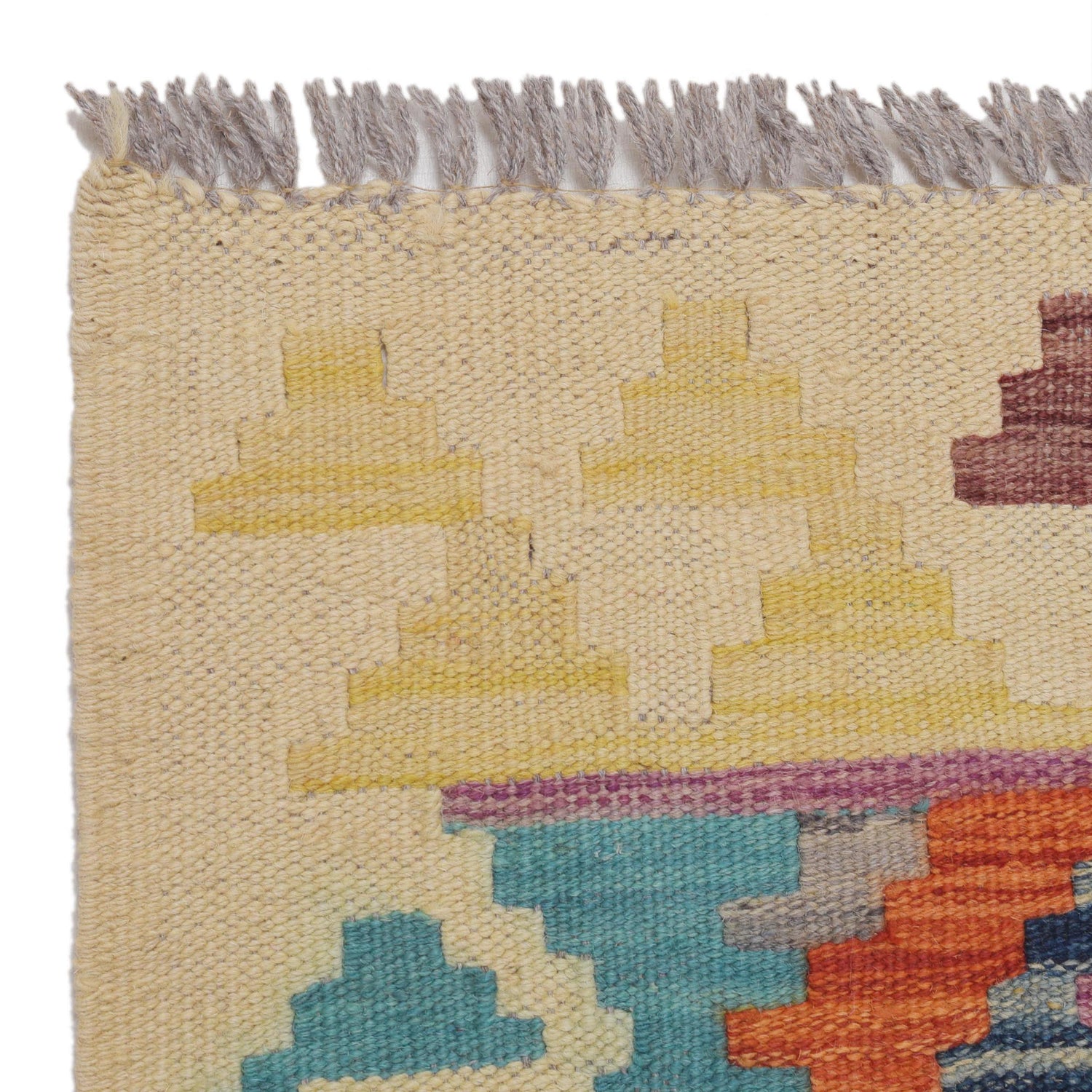 Handmade Turkish Design Wool Kilim Runner 2' 10" x 8' 1" ft / 86 x247 cm - No. B29516