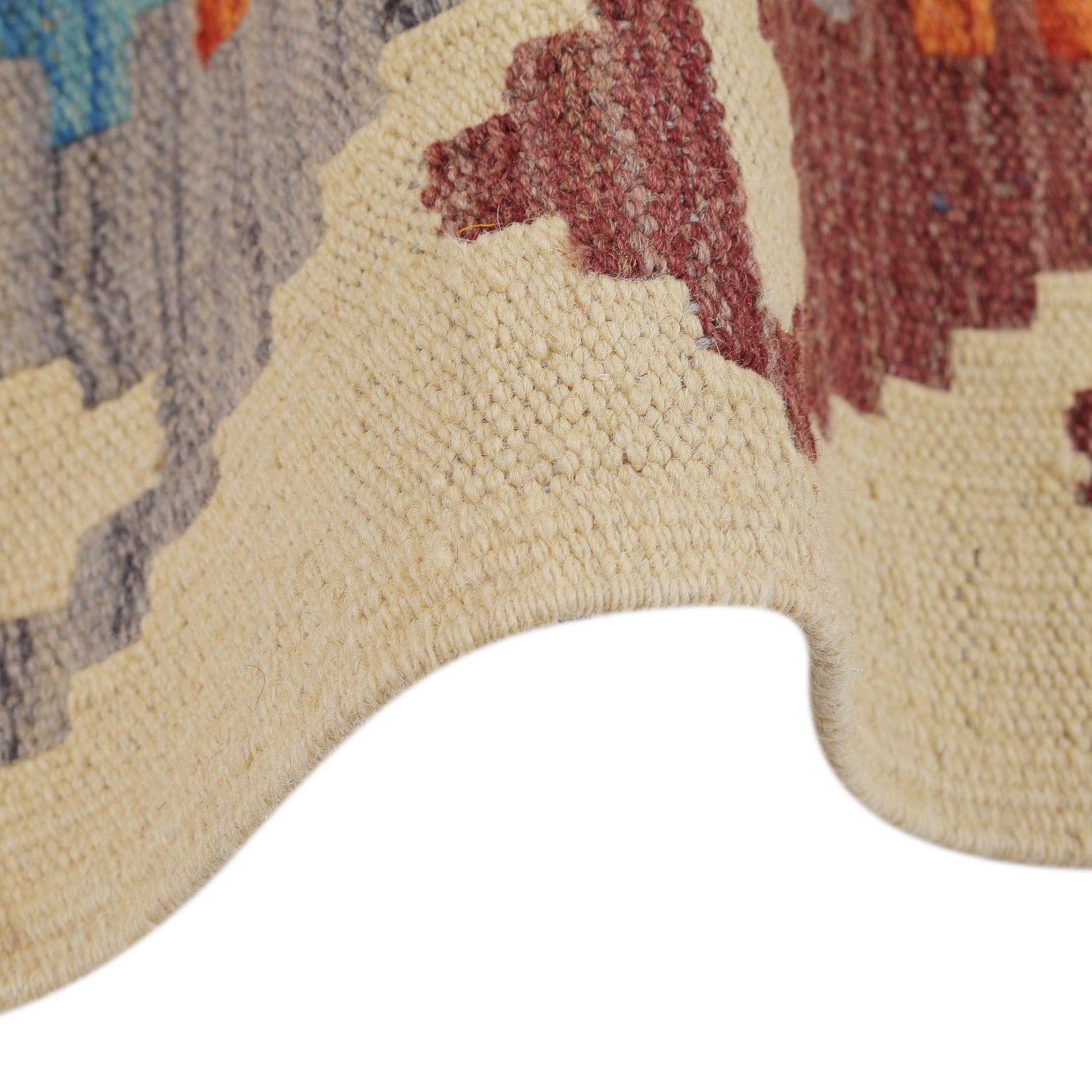 Handmade Turkish Design Wool Kilim Runner 2' 10" x 8' 1" ft / 86 x247 cm - No. B29516