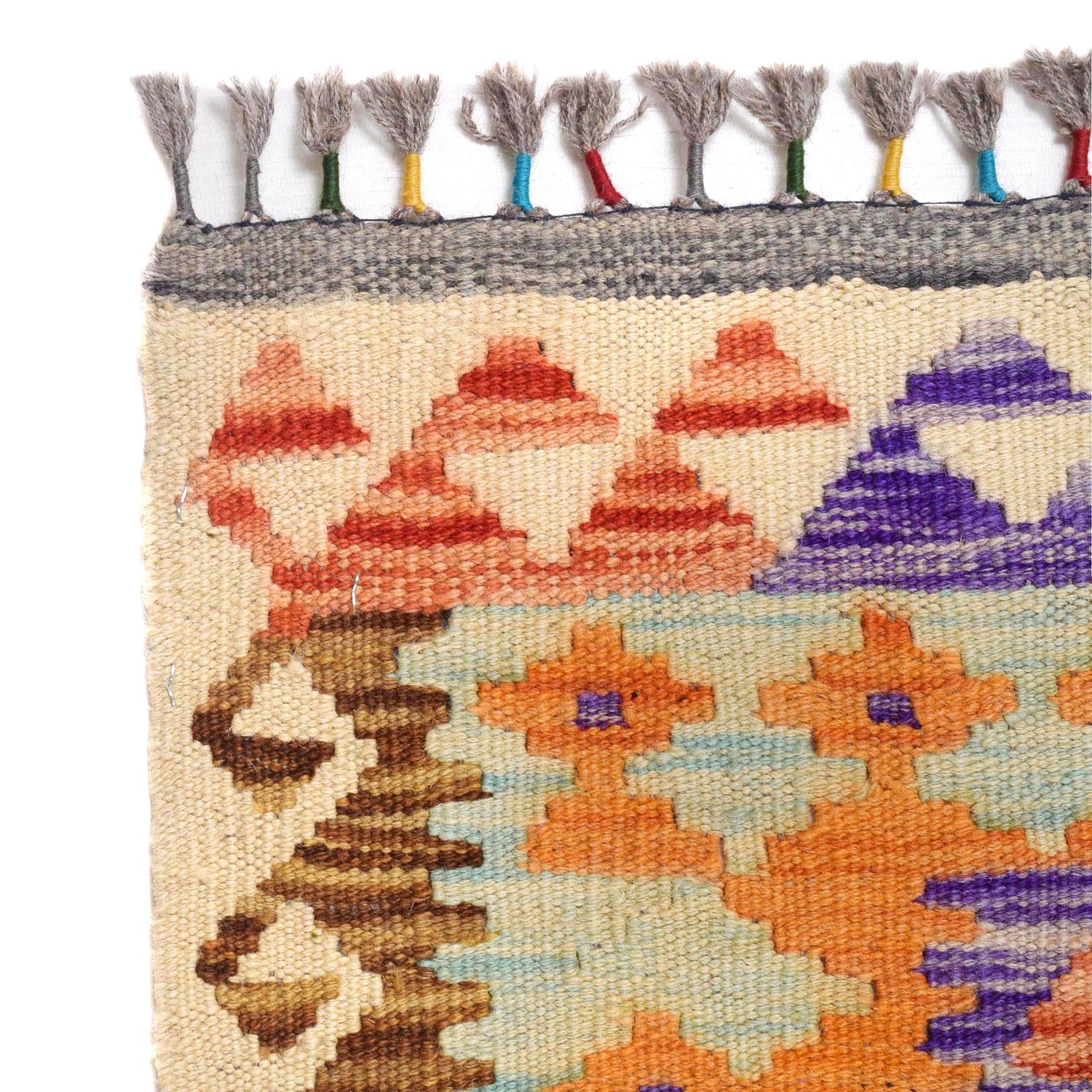 Handmade Turkish Design Wool Kilim 6' 7" x 10' 1" ft / 200 x 308 cm - No. B29518