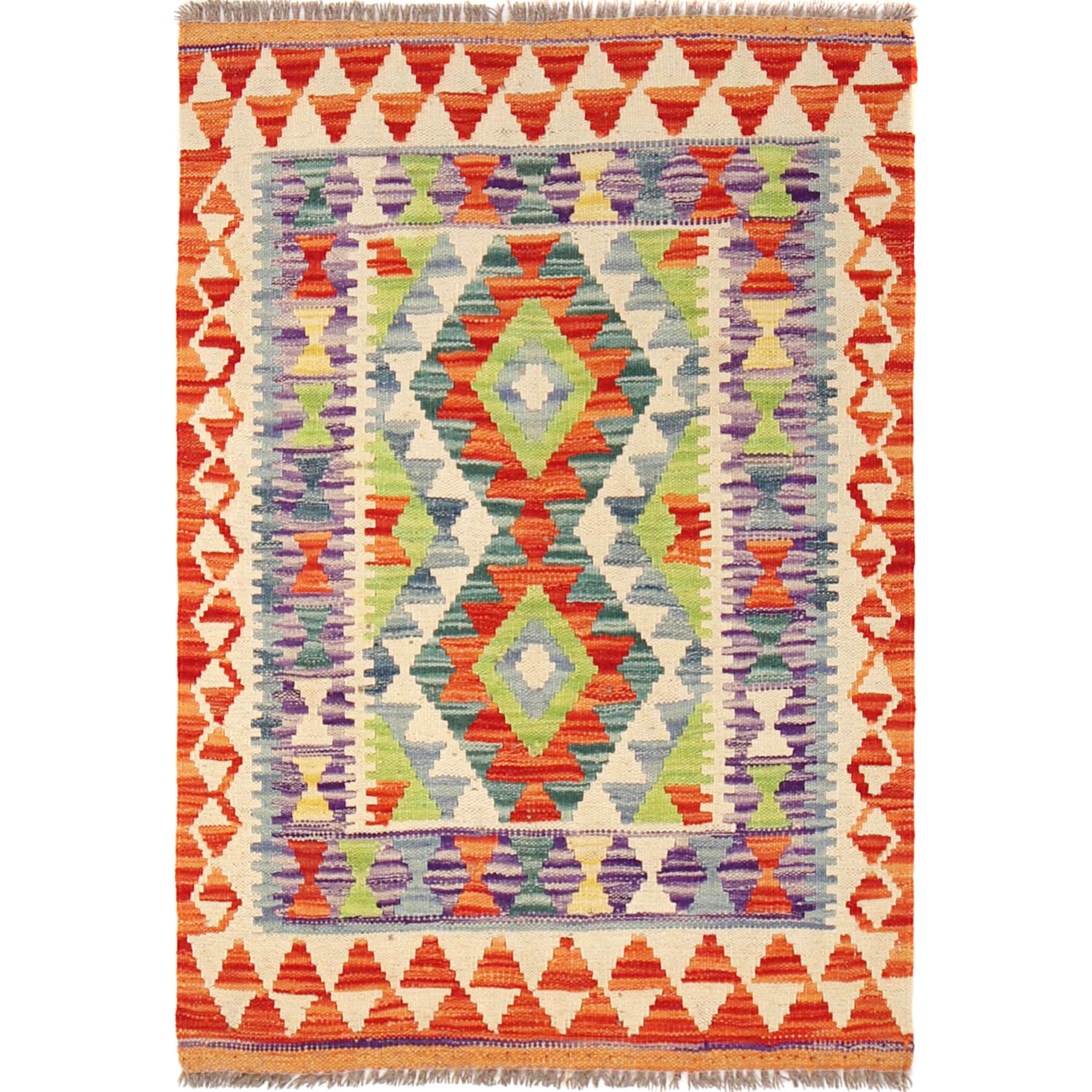 Small Size Chobi Kilim 2' 7" x 3' 7" ft / 78 x 110 cm - No. B29556