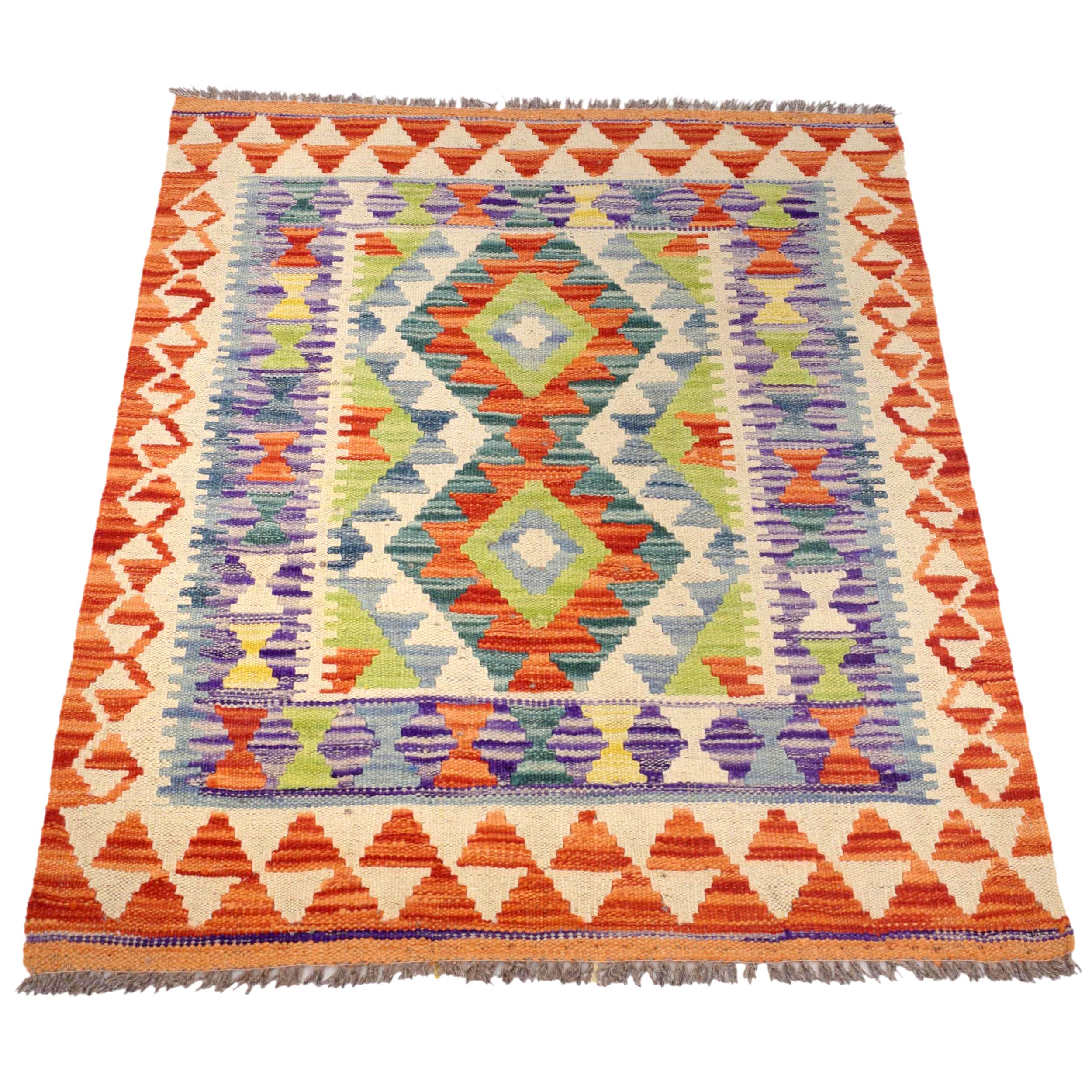 Small Size Chobi Kilim 2' 7" x 3' 7" ft / 78 x 110 cm - No. B29556