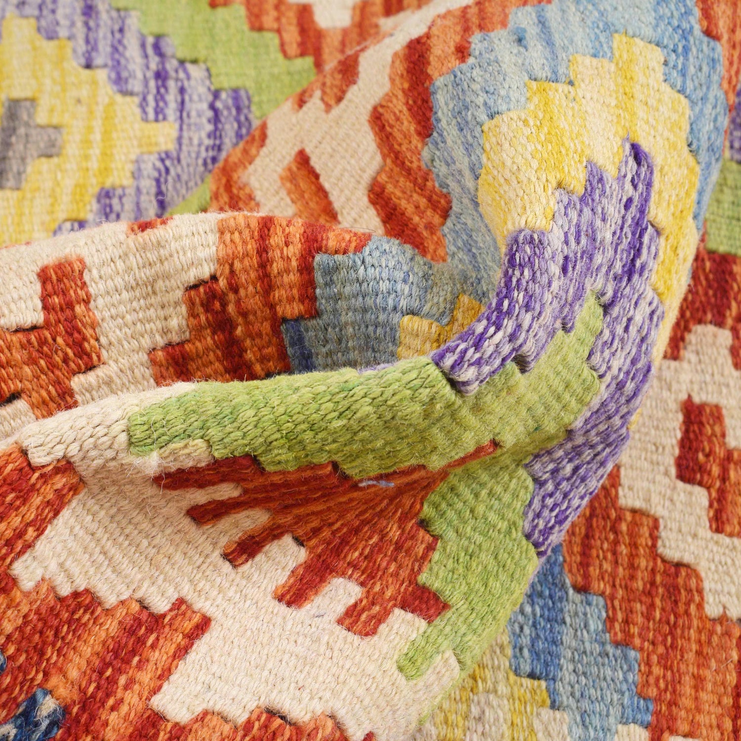 Handmade Vegetable Kilim 3' 0" x 4' 0" ft / 91 x 123 cm - No. B29562