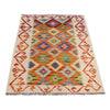 Hand Knotted Afghan Style Kilim 2' 9" x 4' 0" ft / 83 x 122 cm - No. B29578