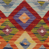 Hand Knotted Afghan Style Kilim 2' 9" x 4' 0" ft / 83 x 122 cm - No. B29578