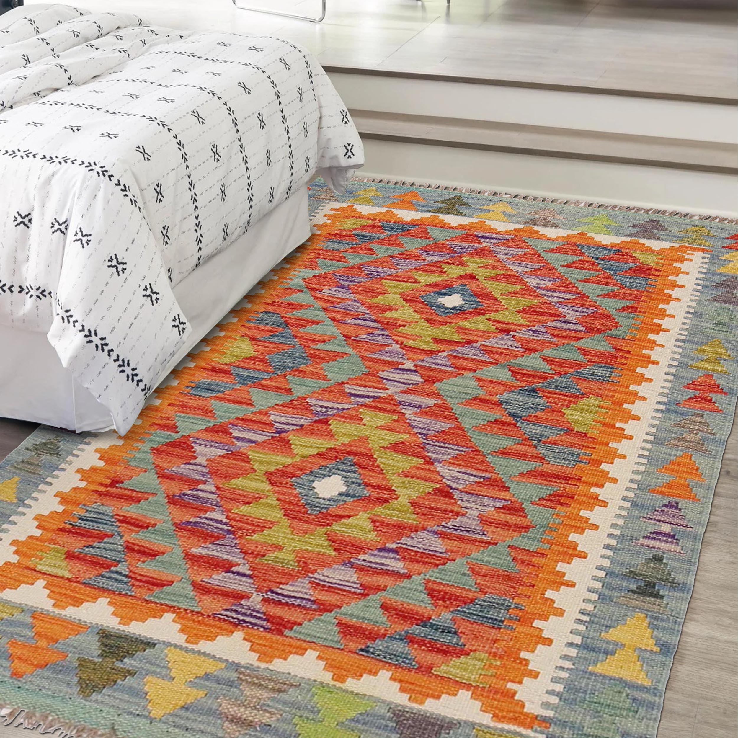 Small Size Chobi Kilim 2' 8" x 3' 11" ft / 82 x 120 cm - No. B29583